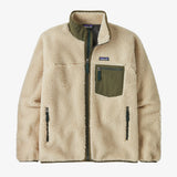 Patagonia Classic Retro-X Fleece Jacket (Men's) - Dark Natural w/Basin Green
