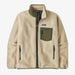 Patagonia Classic Retro-X Fleece Jacket (Men's) - Dark Natural w/Basin Green