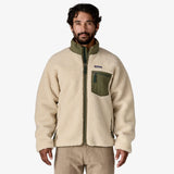 Patagonia Classic Retro-X Fleece Jacket (Men's) - Dark Natural w/Basin Green