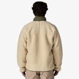 Patagonia Classic Retro-X Fleece Jacket (Men's) - Dark Natural w/Basin Green