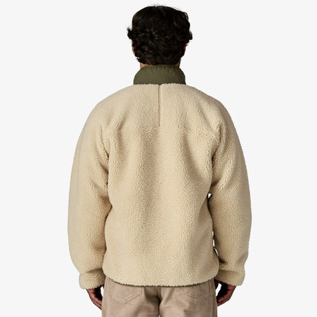 Patagonia Classic Retro-X Fleece Jacket (Men's) - Dark Natural w/Basin Green