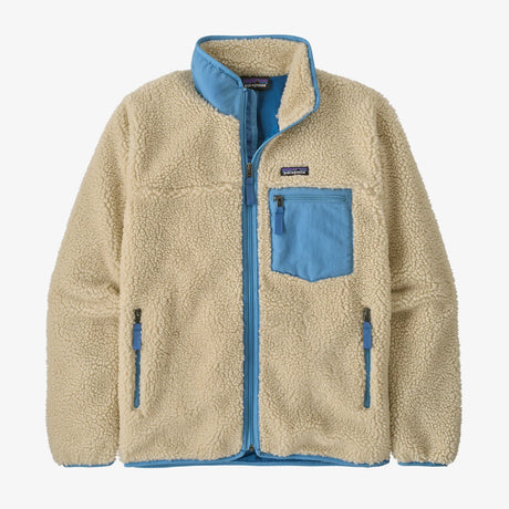 Patagonia Classic Retro-X Fleece Jacket (Men's) - Dark Natural w/Shore Blue