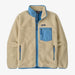 Patagonia Classic Retro-X Fleece Jacket (Men's) - Dark Natural w/Shore Blue