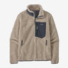 Patagonia Classic Retro-X Jacket (Women's) Natural w/ Smolder Blue - Find Your Feet Australia Hobart Launceston Tasmania