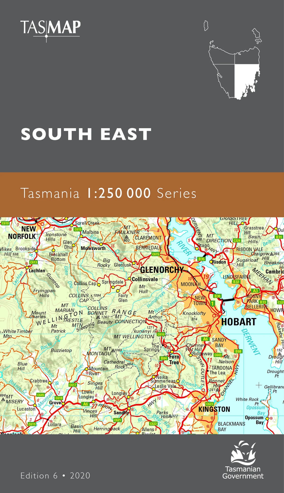  - Tasmap 1:250000 Topographic Maps - South East