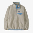 Patagonia Lightweight Synchilla Snap-T Fleece Pullover (Women's) - Oatmeal Heather w/Shore Blue