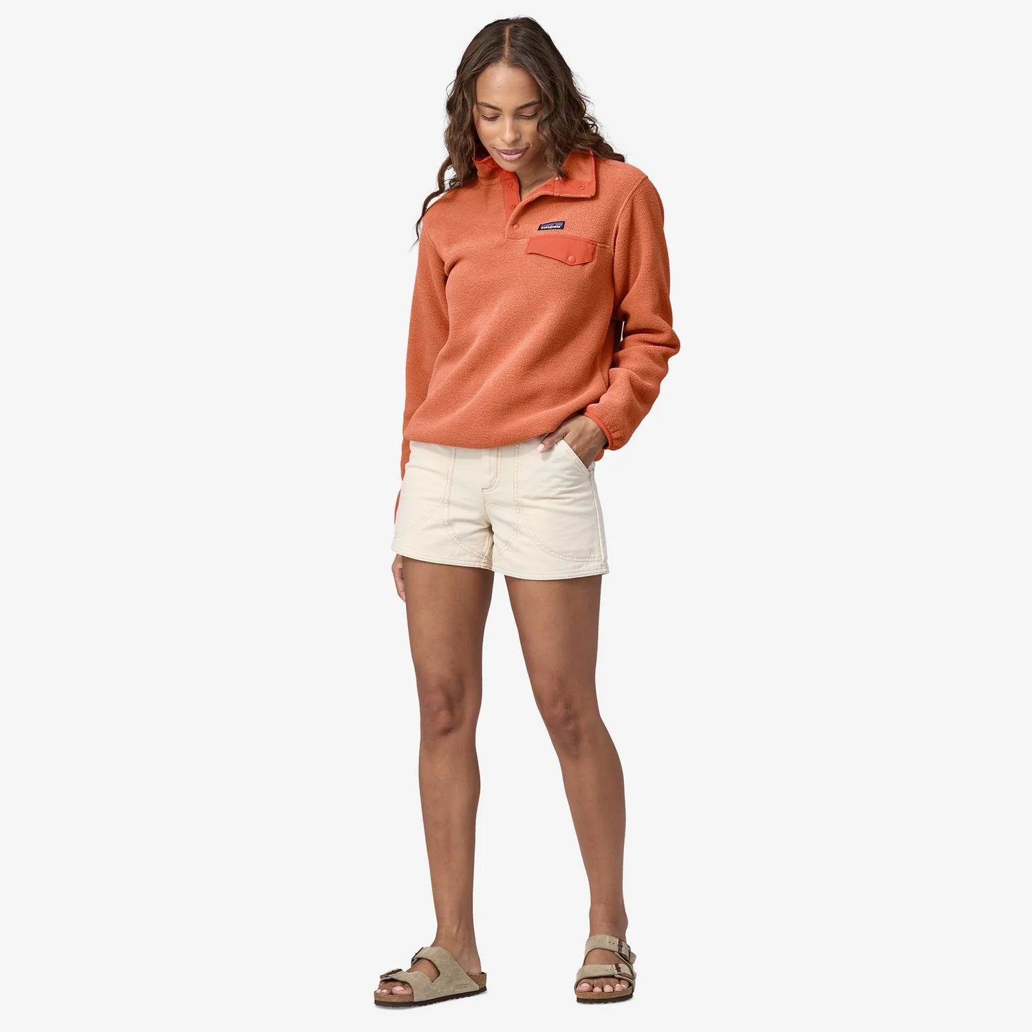 Patagonia Light Weight Synch Snap-T P/O (Women's) - Sienna Clay - Find Your Feet Australia Hobart Launceston Tasmania