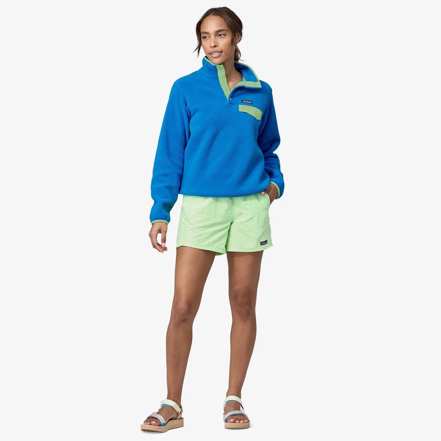 Patagonia Light Weight Synch Snap-T P/O (Women's) - Vessel Blue - Find Your Feet Australia Hobart Launceston Tasmania