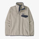 Patagonia Lightweight Synchilla Snap-T Fleece Pullover (Men's) - Oatmeal Heather w/Smolder Blue