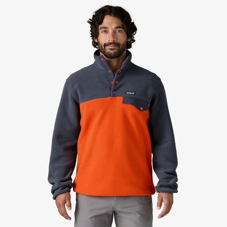 Patagonia Lightweight Synchilla Snap-T Fleece Pullover (Men's) - Pollinator Orange - Find Your Feet Australia Hobart Launceston Tasmania