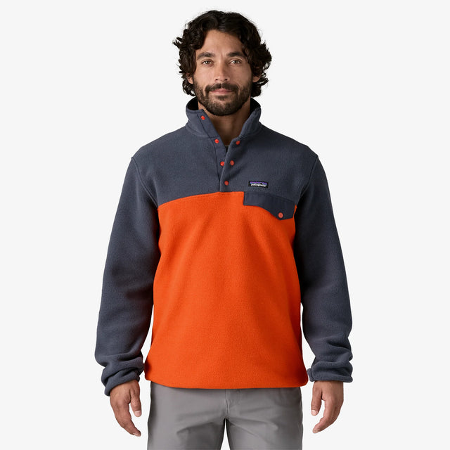 Patagonia Lightweight Synchilla Snap-T Fleece Pullover (Men's) - Pollinator Orange - Find Your Feet Australia Hobart Launceston Tasmania