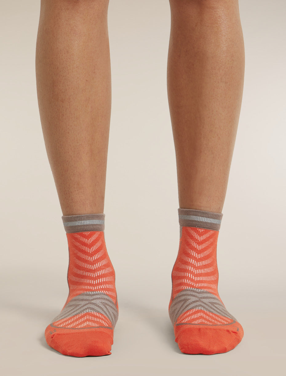 Icebreaker Merino Blend Run+ Ultralight Mini Socks (Women's) - Fervid Porcini