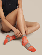 Icebreaker Merino Blend Run+ Ultralight Mini Socks (Women's) - Fervid Porcini