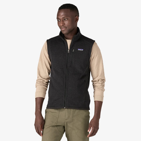 Patagonia Better Sweater Vest (Men's) - Black - Find Your Feet Australia Hobart Launceston Tasmania