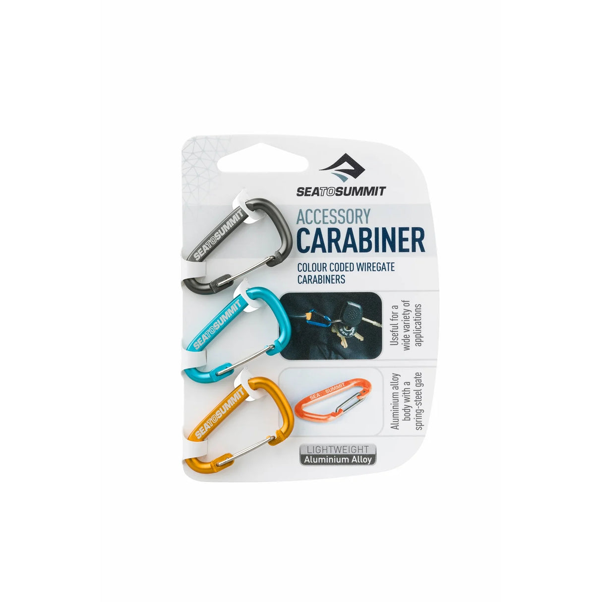 Sea to Summit Accessory Carabiner - Small (3 Pack) - Find Your Feet Australia Hobart Launceston Tasmania