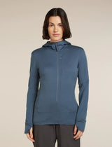Icebreaker Merino 260 Quantum Long Sleeve Zip Hoodie (Women's) - Dawn