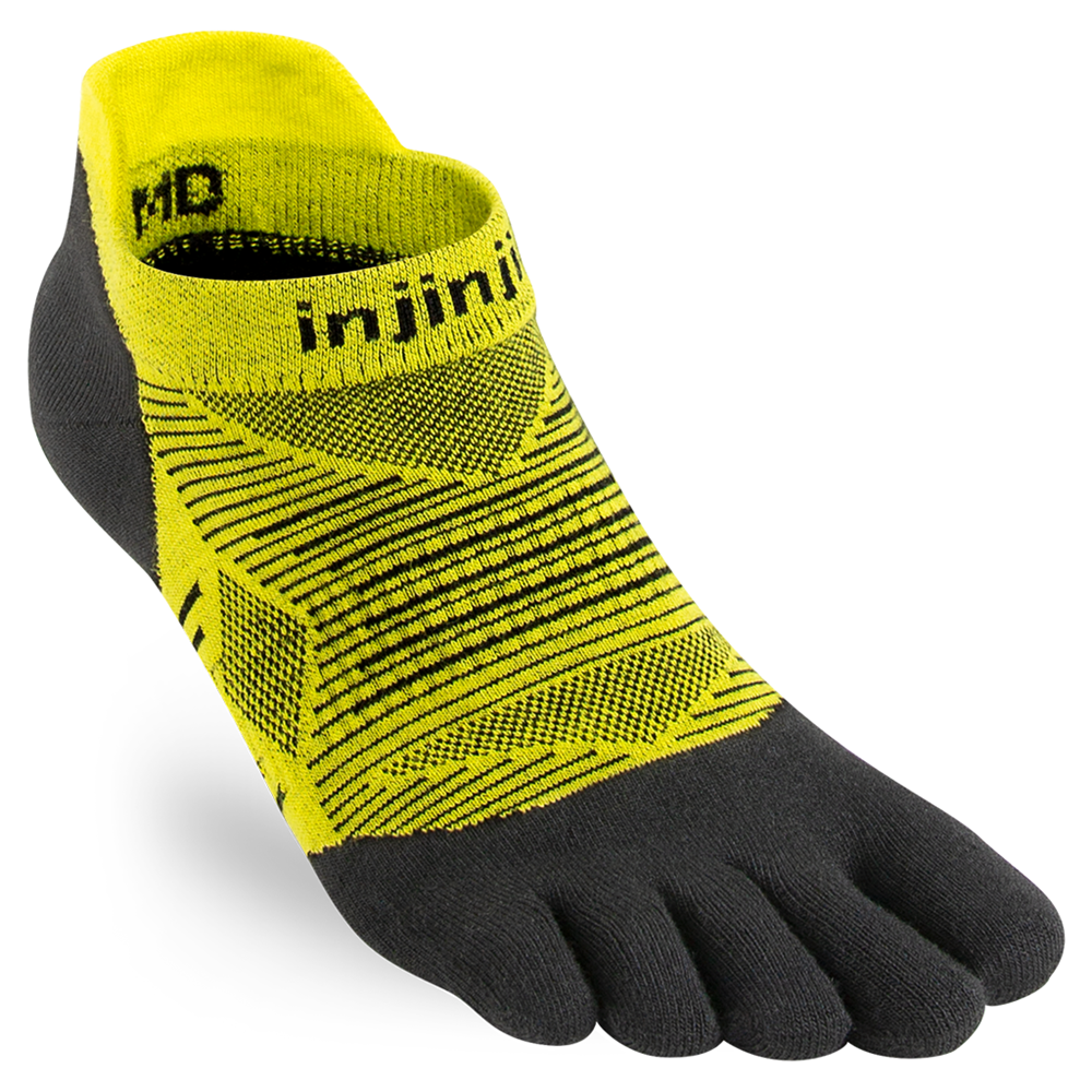 Injinji Run LW No-Show (Men's) Limeade - Find Your Feet Australia Hobart Launceston Tasmania