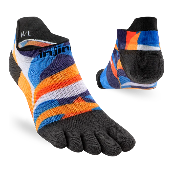 Injinji Spectrum Run Lightweight No-Show Toesocks (Women's) - Botanic