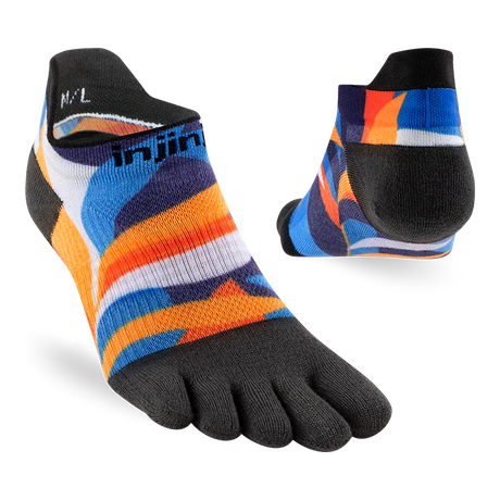 Injinji Spectrum Run Lightweight No-Show Toesocks (Women's) - Botanic