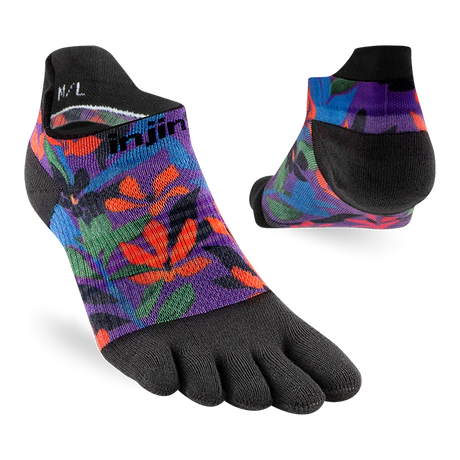Injinji Spectrum Run Lightweight No-Show Toesocks (Women's) - Tropical