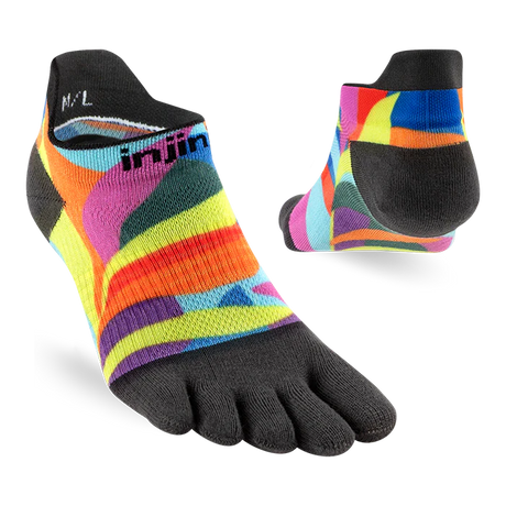 Injinji Spectrum Run Lightweight No-Show Toesocks (Women's) - Verdure