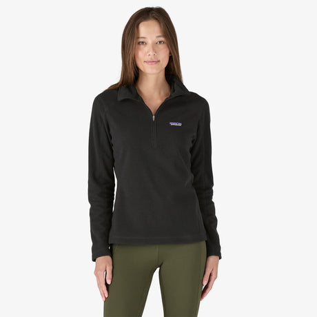 Patagonia Micro D® 1/4-Zip Fleece (Women's) - Black - Find Your Feet Australia Hobart Launceston Tasmania