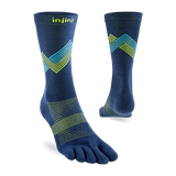  - Injinji Run Lightweight Crew Toesocks (Unisex) - Glow