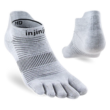 Injinji Run Original Weight No-Show Toesocks (Unisex) - Grey - Gray - Find Your Feet Australia Hobart Launceston Tasmania