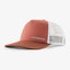 Patagonia Duckbill Running Trucker Hat - Potters Red - White