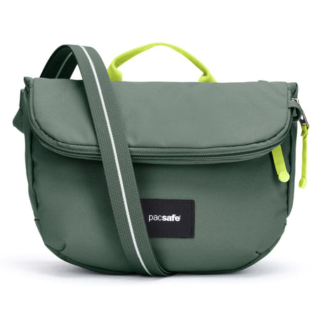 Pacsafe Go Saddle Crossbody - Spruce Green - Find Your Feet Australia Hobart Launceston Tasmania