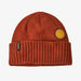 Patagonia Brodeo Beanie (Unisex) - Spirit Sun: Burnished Red - Find Your Feet Australia Hobart Launceston Tasmania