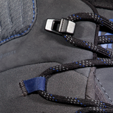 Close-up of a gray hiking boot with laces and brand logo. - Mammut Mercury IV Mid GORE-TEX (Men's) - Dark Titanium/Black
