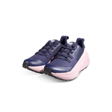A pair of athletic sneakers in navy blue and light pink, shown from a three-quarters angle on a clean white background. - Mammut Aenergy Hike Low GORE-TEX Shoes (Women's) - Marine/Dark Alpine Calamint