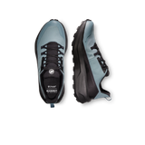 A pair of Unilef Mammut hiking shoes shown from the top and side views against a solid white background. - Mammut Aenergy Hike Low GORE-TEX (Men's) - Strata/Black
