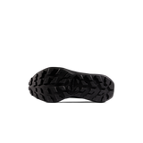 A close-up, bottom view of a black athletic shoe sole with a deep, aggressive tread pattern, shown against a plain white background. - Mammut Aenergy Hike Low GORE-TEX (Men's) - Strata/Black