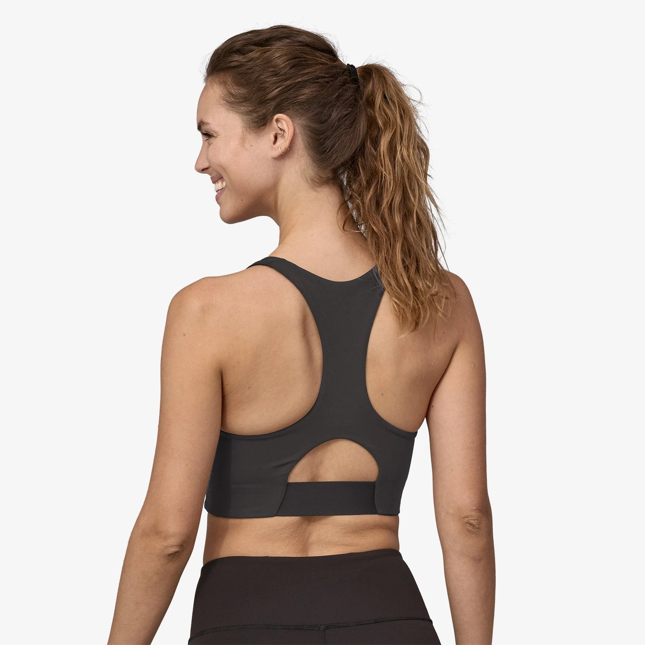 Patagonia Maipo Mid Impact Bra (Women's) - Black - Find Your Feet Australia Hobart Launceston Tasmania