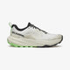 White running shoe with black and green accents on a white background - SCARPA Golden Gate LT (Women's) - White/Bright Aloe