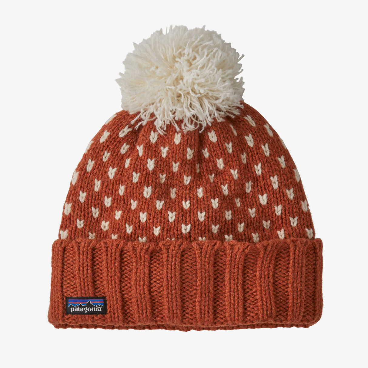 Patagonia Snowbelle Beanie - Offset Dot: Burnished Red - Find Your Feet Australia Hobart Launceston Tasmania