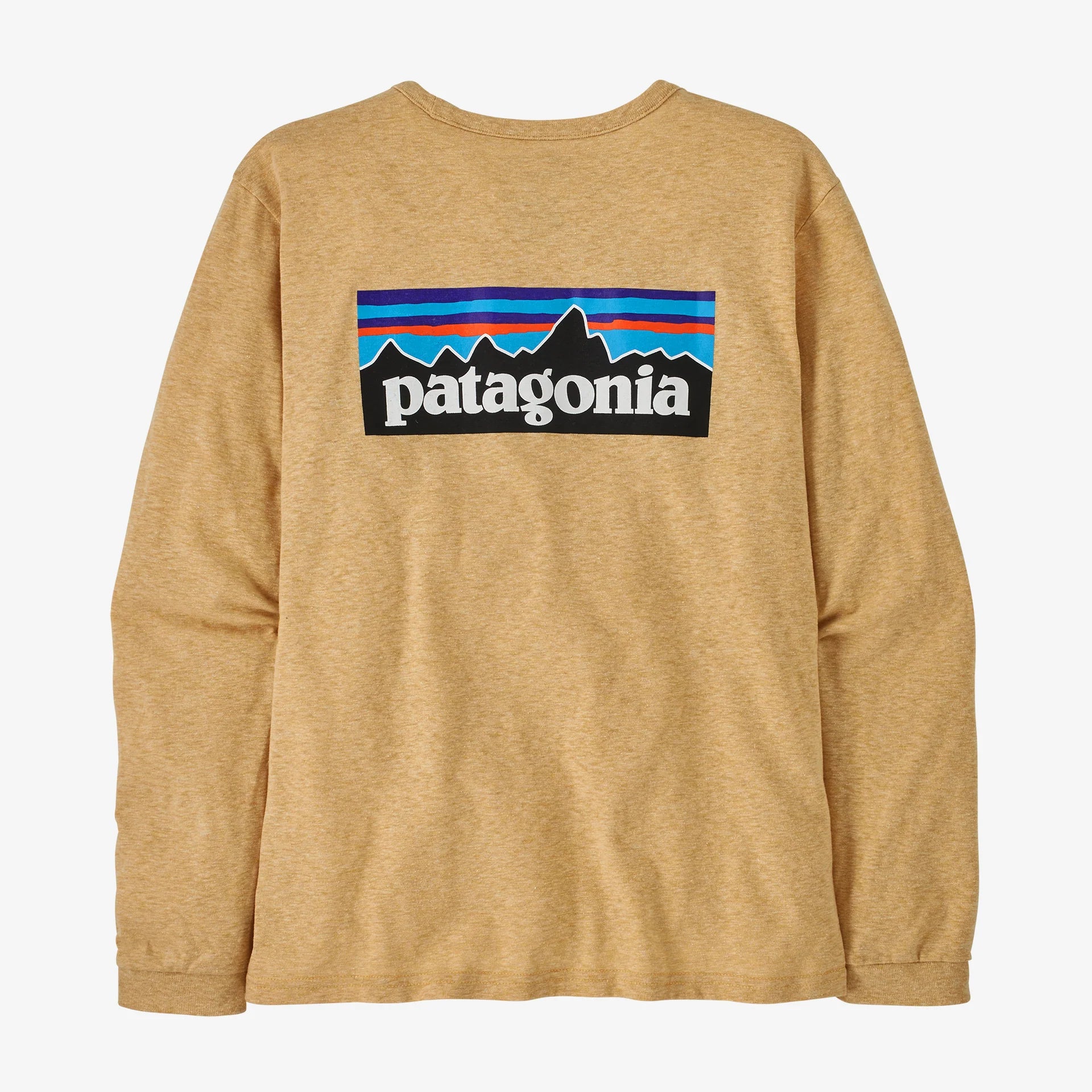 Patagonia L/S P-6 Logo Responsibili-Tee (Women's) - Beeswax Tan - Find Your Feet Australia Hobart Launceston Tasmania