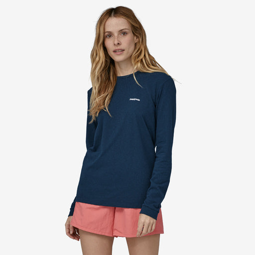 Patagonia L/S P-6 Logo Responsibili-Tee (Women's) Find Your Feet Australia Hobart Launceston Tasmania - Tidepool Blue