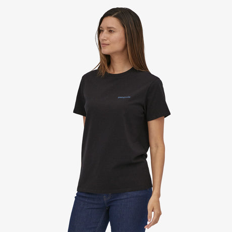 Patagonia Fitz Roy Icon Responsibili-Tee (Unisex) - Ink Black - Find Your Feet Australia Hobart Launceston Tasmania
