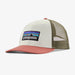 Patagonia P-6 Logo LoPro Trucker Hat - Birch White - Olive Green