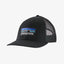 Patagonia P-6 Logo LoPro Trucker Hat - Black - Find Your Feet Australia Hobart Launceston Tasmania