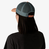Patagonia P-6 Logo LoPro Trucker Hat - White w/Peach Sherbet