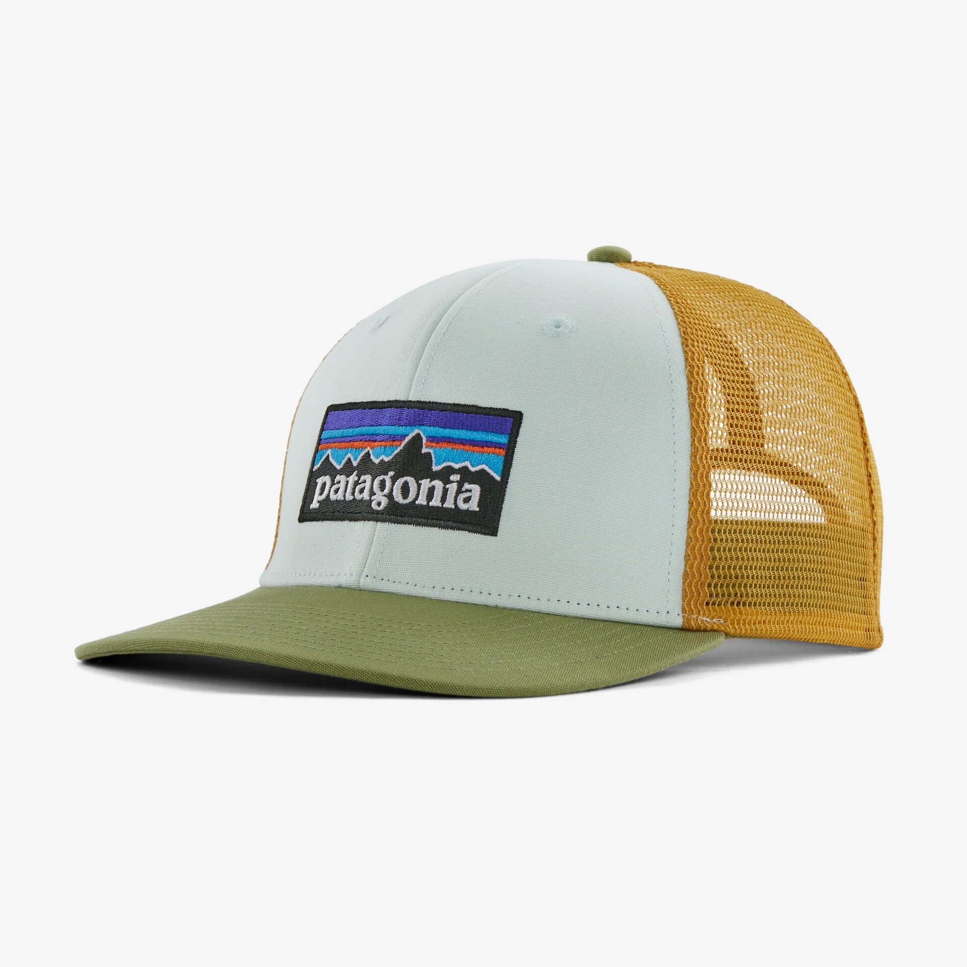 Patagonia P-6 Logo Trucker Hat (Unisex) - Wispy Green - Find Your Feet Australia Hobart Launceston Tasmania