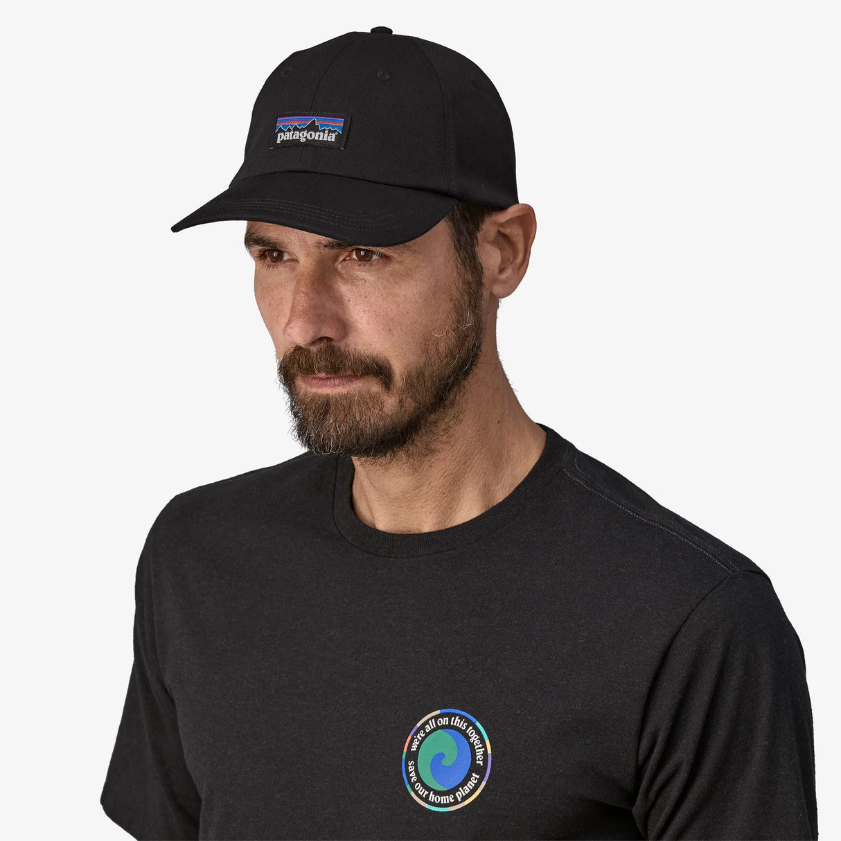Patagonia P-6 Label Trad Cap - Black