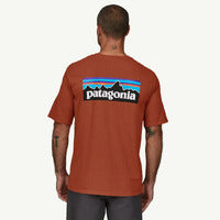 Patagonia P-6 Logo Responsibili-Tee (Men's) - Quartz Coral - Find Your Feet Australia Hobart Launceston Tasmania