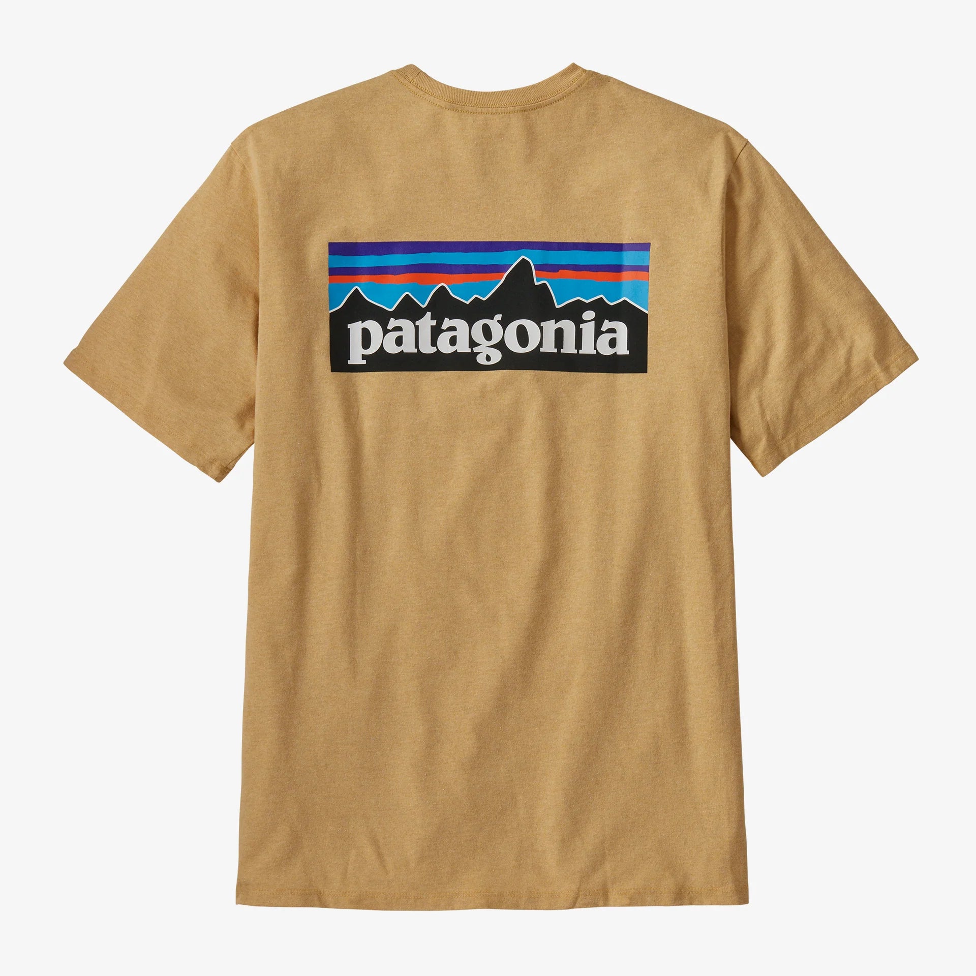 Patagonia P-6 Logo Responsibili-Tee (Men's) - Beeswax Tan - Find Your Feet Australia Hobart Launceston Tasmania