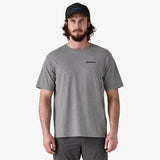 Patagonia P-6 Logo Responsibili-Tee (Men's) - Gravel Heather - Grey