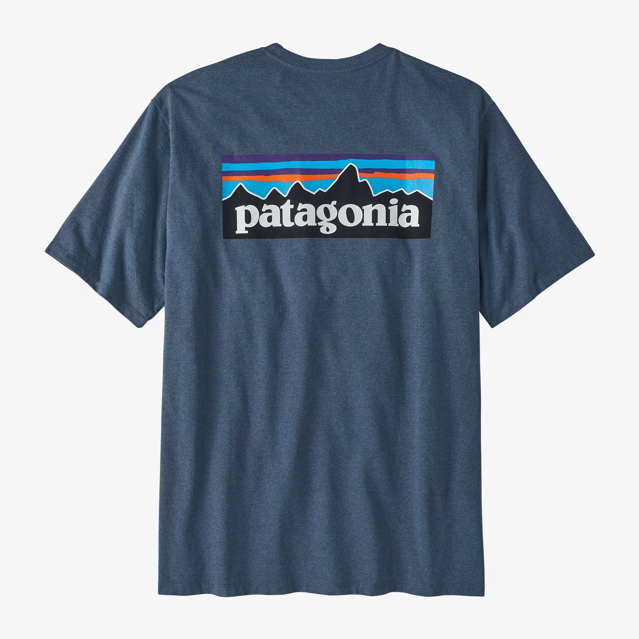 Patagonia P-6 Logo Responsibili-Tee (Men's) - Utility Blue - Find Your Feet Australia Hobart Launceston Tasmania